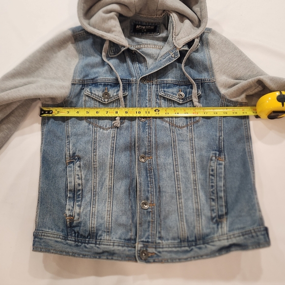 Amnesia Denim Sweatshirt Jacket - Picture 11 of 16